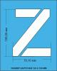 Комплект трафаретов букв латинского алфавита (латиница), размером 100мм.