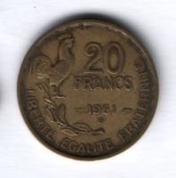 20 франков 1951 г. Франция