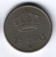 25 песет 1975 г. Испания