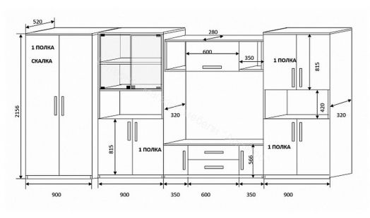 Стенка "Вега 4"