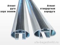Багажник на крышу Kia Spectra, Атлант, аэродинамические дуги "Эконом"