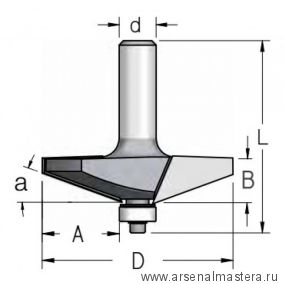 Фреза для изготовления филенки WPW 66.7 x 16 x 69 x 12 RK20002