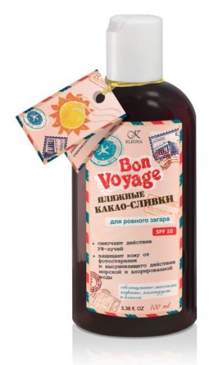 Пляжные какао-сливки для ровного загара 100 мл