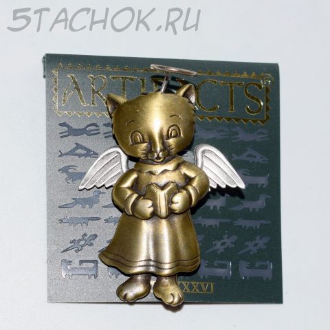 Брошь "Киска-ангелочек" (JJ США)