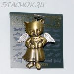 Брошь "Киска-ангелочек" (JJ США)