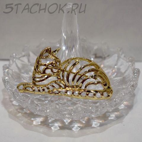 Брошь "Домашняя кошечка" (Danecraft США)