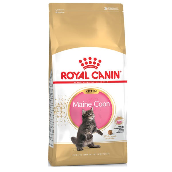 Корм сухой Royal Canin Kitten Maine Coon для котят породы мейн-кун  с птицей 2кг