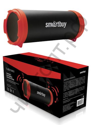 Колонка универс.с радио SmartBuy TUBER MKII MP3-плеер, FM-радио, черн/красн (арт.SBS-4300)