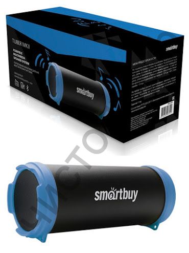 Колонка универс.с радио SmartBuy TUBER MKII MP3-плеер, FM-радио, черн/син (арт.SBS-4400)