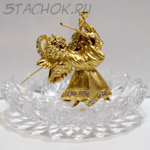 Брошь "Ангел со скрипкой" (США)