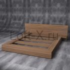 Кровать двуспальная "Walnut" в стиле LOFT