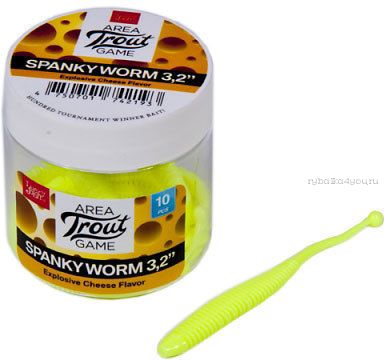 Мягкие приманки Lucky John Spanky Worm 3,2'' #S88 (10шт в уп)