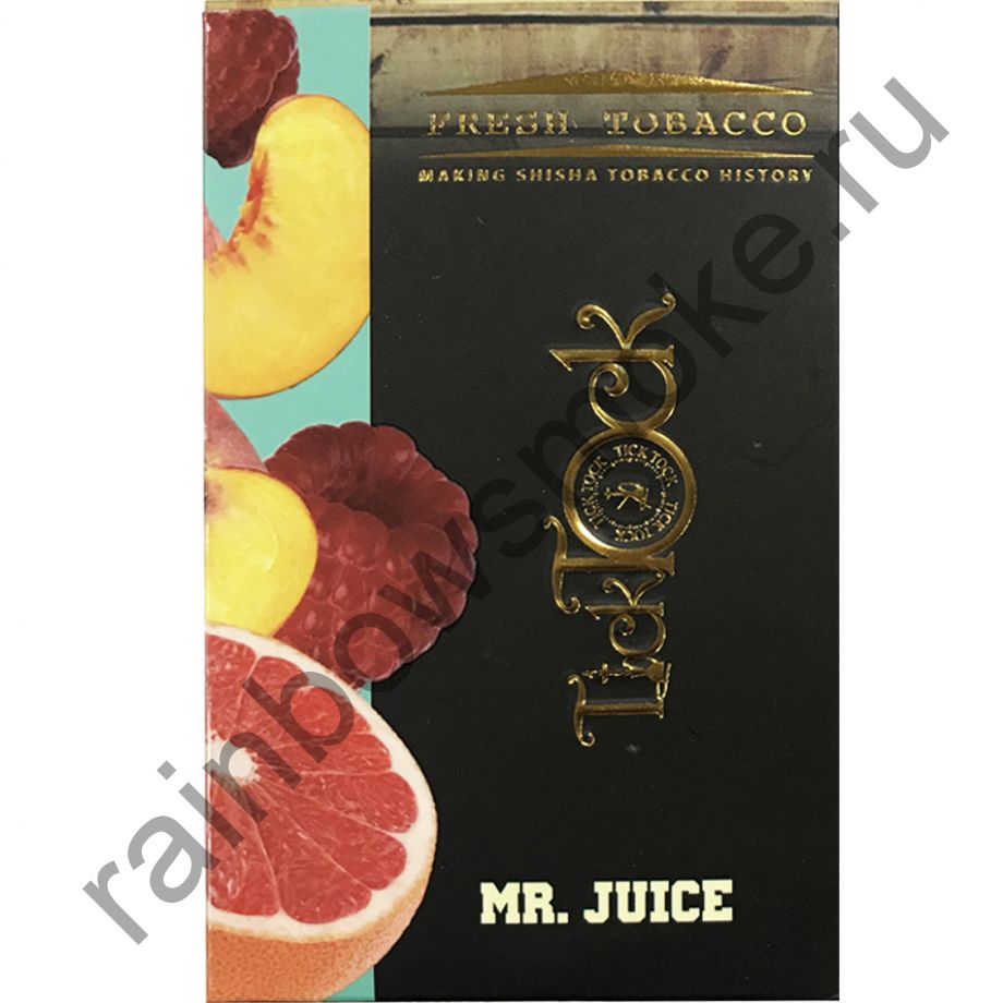 Tick Tock Hookah 100 гр - Mr Juice (Peach, Grapefruit, Raspberry) (Персик, Грейпфрут, Малина)