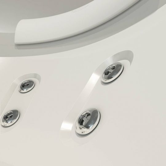 Ванна с подсветкой Jacuzzi Aura Corner 140 Corian 144x144 схема 5