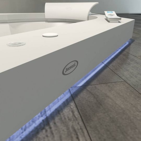 Ванна с подсветкой Jacuzzi Aura Corner 140 Corian 144x144 схема 6