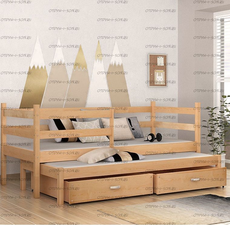 Кровать Меган №8 Массив, любые размеры