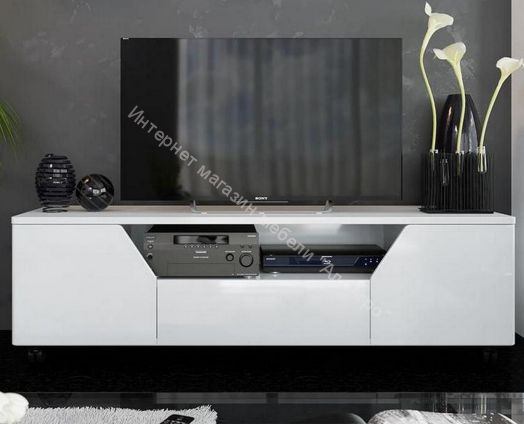 Тумба ТВ тип 4 «Diamond» (Белый глянец)