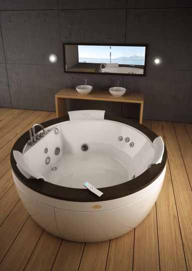 Ванна с подсветкой Jacuzzi Nova Wood 180x180 схема 1