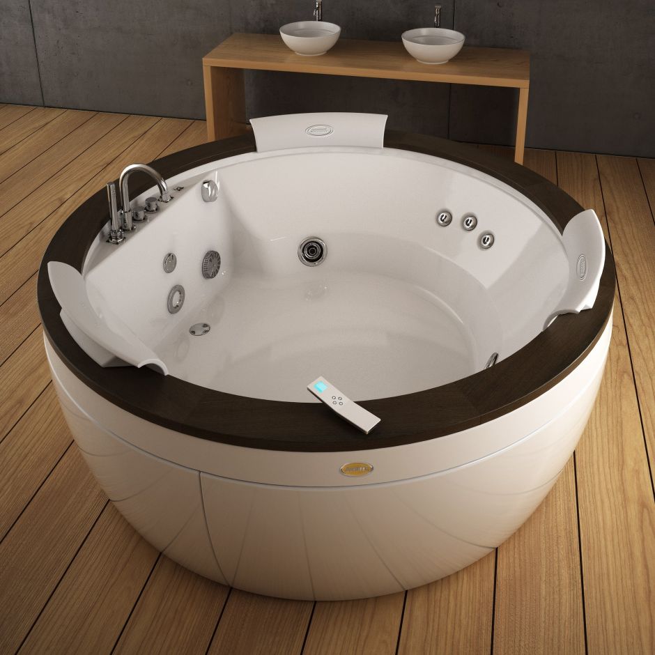 Ванна с подсветкой Jacuzzi Nova Wood 180x180