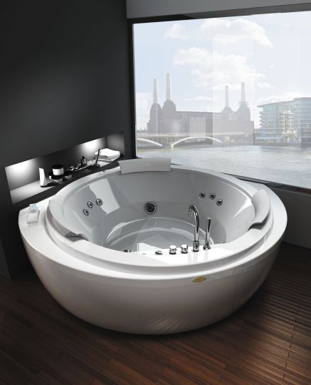 Ванна с подсветкой Jacuzzi Nova Corner 160x160 схема 1