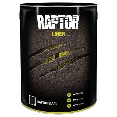 U-Pol RAPTOR 2K 3:1 Защитное покрытие повышенной прочности (черный), банка 5л.