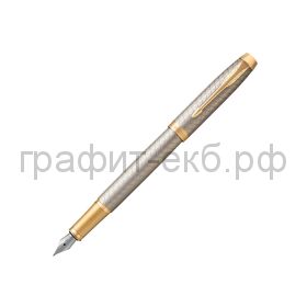 Ручка перьевая Parker IM Premium Grey GT F323 перо нерж.сталь 1931684