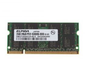 Модуль памяти Elpida DDR2 2GB SO-DIMM PC2-5300S EBE21UE8ACUA-6E-E