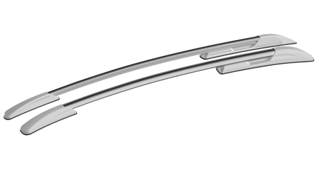 Рейлинги на Ford FOCUS III, серебристый пластик