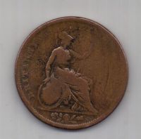 1 пенни 1826 г. Великобритания
