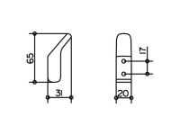 Keuco Moll Крючок для полотенца 12715 схема 3