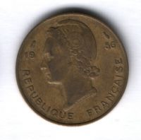 10 франков 1956 г. Французская Западная Африка