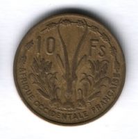 10 франков 1956 г. Французская Западная Африка
