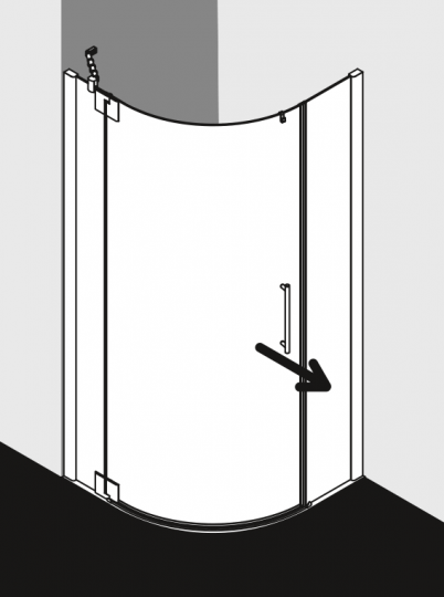 Душевая кабина Kermi Pasa XP четверть круга PX 50R/L PX 55R/L ФОТО