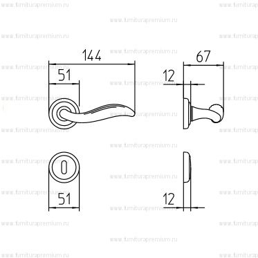 Ручка Mandelli 981 Plisse