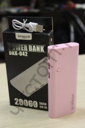Моб. заряд. устрой. Demaco DKK-42 20000mAh цветные Power Bank реплика