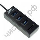 USB HUB USB-хаб 3.0 HB-114 3 порта + micro SD