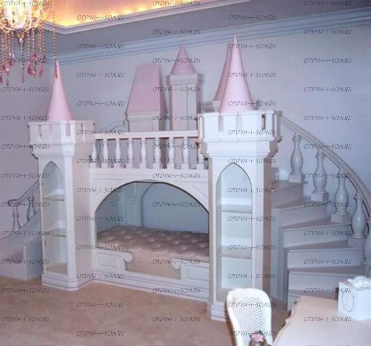 Кровать двухъярусная Замок №3 Wood