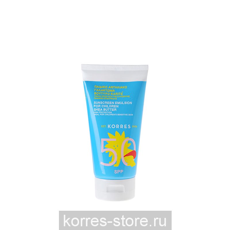 KORRES Солнцезащитная эмульсия с маслом ши для детей SPF 50