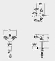 Devon&Devon Antique Precious Lever смеситель для биде adapl20 схема 1