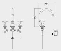 Devon&Devon Austin смеситель для раковины utau900a схема 1