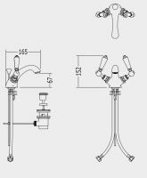 Devon&Devon Dandy смеситель для раковины marf54 схема 1