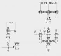 Devon&Devon Jubilee Black Lever смеситель для биде adjbl14 схема 1