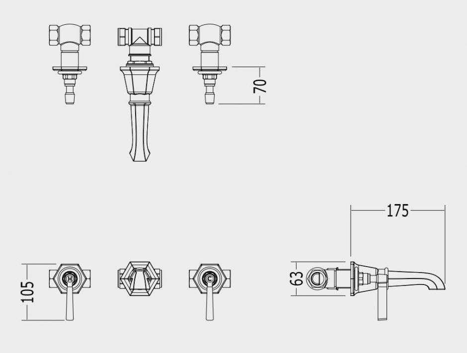 Devon&Devon Jubilee Black Lever смеситель для ванны adjbl47 ФОТО