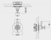 Devon&Devon Jubilee Black Lever смеситель для душа adjbl1060 схема 1