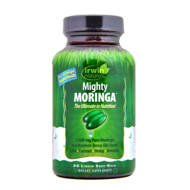 Irwin Naturals Mighty Moringa Моринга, 60 капсул.