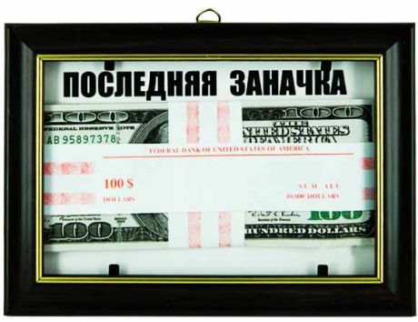 Прикол в рамке Пачка 100 $