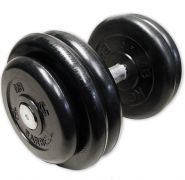 Гантель неразборная черная 28,5 кг MB Barbell MB-FdbM-B28,5