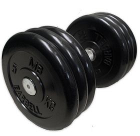 Гантель неразборная черная 31 кг MB Barbell MB-FdbM-B31