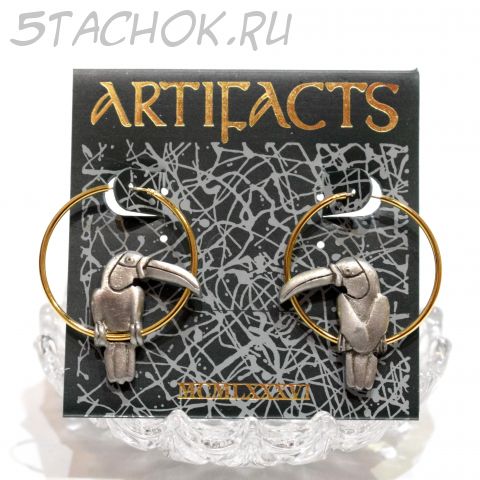 Серьги-кольца "Туканы" (JJ США)