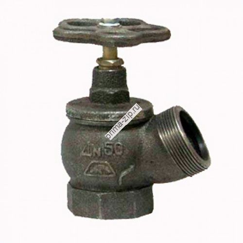 Клапан РПТК-50 угловой чугун муфта/цапка